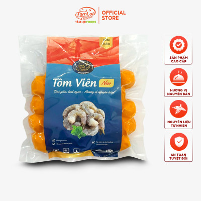 Combo 2 gói Tôm viên Tâm Lợi 500 gram, loại cao cấp - Hương vị tự nhiên  - Giao nhanh trong 3h 
