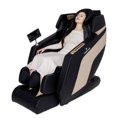 Ghế massage toàn thân Toshiko T86 Pro, ghế massage sử dụng con lăn 4D massage di chuyển, tính năng điều khiển giọng nói, nhiệt hồng ngoại