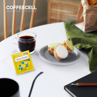 Combo 5 Gói Cà Phê Đen Premium Với Nhân Sâm Trắng Thượng Hạng COFFEECELL (5 gói x 15g) - Tăng cường hệ miễn dịch, Giải phóng tiềm năng nhà lãnh đạo - Hàng Chính Hãng