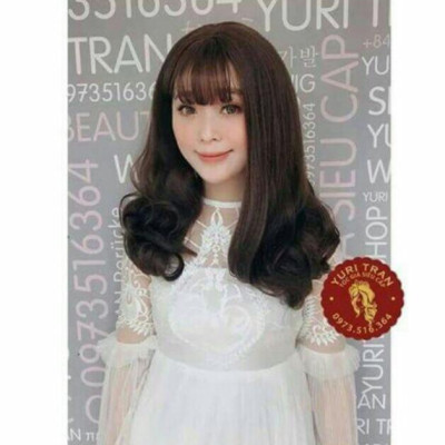 Tóc giả cao cấp chịu nhiệt- tặng lứoi chùm tóc- hình thật