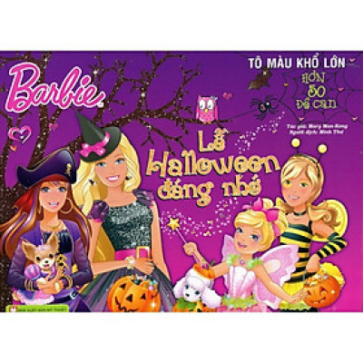 Sách - Barbie - Lễ Halloween Đáng Nhớ - Tô Màu Khổ Lớn Với Hơn 50 Đề Can - Tân Việt Books