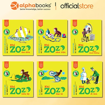 Bộ Truyện Tranh Zozo - Chú Khỉ Hiếu Kỳ: Khỉ Zozo Hiếu Kỳ + Khỉ Zozo Đi Làm +  Khỉ Zozo Đạp Xe + Khỉ Zozo Được Khen Thưởng + Khỉ Zozo Thả Diều + Khỉ Zozo Nằm Viện