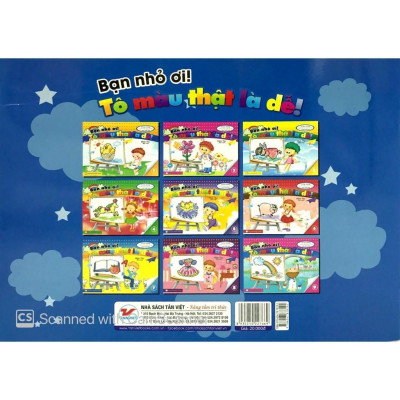 Sách - Bạn Nhỏ Ơi, Tô Màu Thật Là Dễ - Tập 7 - Tân Việt Books