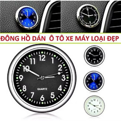 1 CÁI ĐỒNG HỒ TAPLO DẠNG KIM XEM GIỜ TRANG TRÍ XE HƠI ÔTÔ 