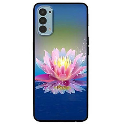 Ốp lưng dành cho Oppo Reno 3 / A91 - Reno 3 Pro - Reno 4 - Reno 4 Pro mẫu Sen Xanh Hồng