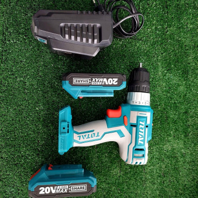 MÁY KHOAN DÙNG PIN 20V (2 PIN 2.0AH VÀ 1 SẠC) TOTAL TDLI200215 - HÀNG CHÍNH HÃNG