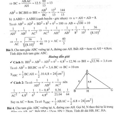 Giải Nhanh Các Chuyên Đề Hình Học 9 