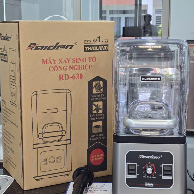 Máy xay sinh tố công nghiệp chống ồn 3L Raiden RD-630, công suất 2680W xay đá, gia vị, rau má, nước sốt, hạt khô-Hàng chính hãng