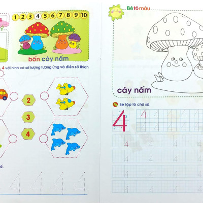 Mai Em Vào Lớp 1 - Vở Bé Làm Quen Với Chữ Số (Dành Cho Trẻ Từ 5 - 6 Tuổi)(Tái Bản)