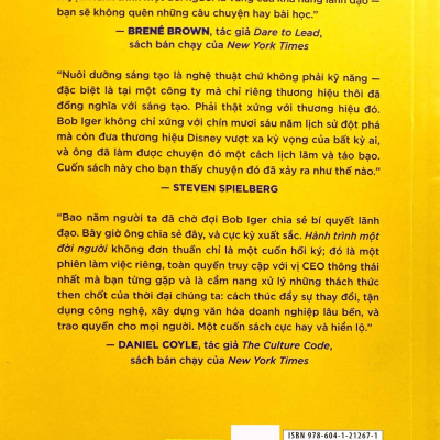 Hành Trình Một Đời Người: Những Đúc Kết Từ 15 Năm Ở Vị Trí Ceo Công Ty Walt Disney