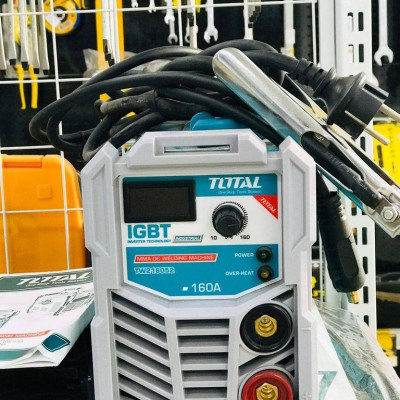 MÁY HÀN QUE ĐIỆN TỬ INVERTER 160A TOTAL TW216052( CHUYÊN KÉO QUE 1.6-4.0MM) - HÀNG CHÍNH HÃNG