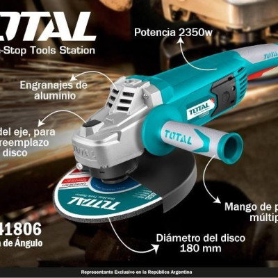 MÁY MÀI GÓC 2350W 180MM TOTAL TG1241806 - HÀNG CHÍNH HÃNG