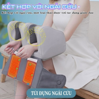 Máy Massage Đầu Gối YIJIA YJ-908F - Nén Ép Túi Khí Kết Hợp Rung Nóng