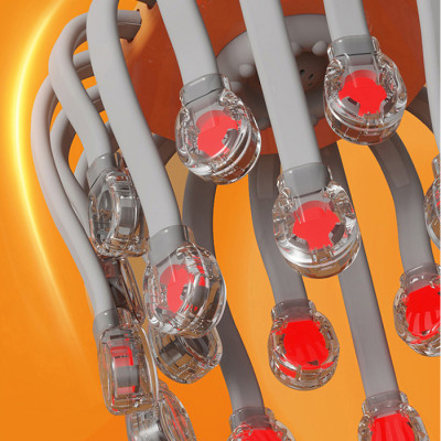 Máy Massage Đầu Bạch Tuột Nikio NK-113 - 20 Chân Rung Mát Xa, Hỗ Trợ Giảm Đau Đầu, Cải Thiện Trí Nhớ, Tích Hợp Hồng Ngoại, Kết Nối Bluetooth Nghe Nhạc Thư Giãn - 5 Chế Độ Mát Xa Tăng Tuần Hoàn Máu, Giảm Stress Giúp Dễ Ngủ