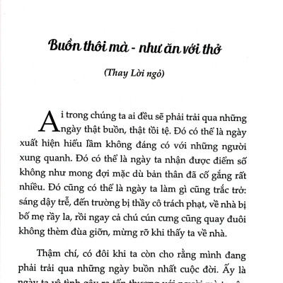 Làm Lành Với Nỗi Buồn (ĐT)