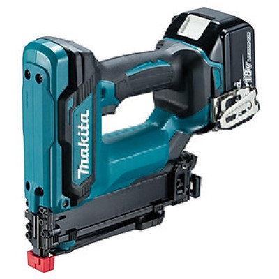 MÁY BẮN ĐINH GHIM DÙNG PIN (ĐINH U 10MM)(18V) MAKITA DST121RFE (01 ĐẾ SẠC NHANH 02 PIN 18V) - HÀNG CHÍNH HÃNG