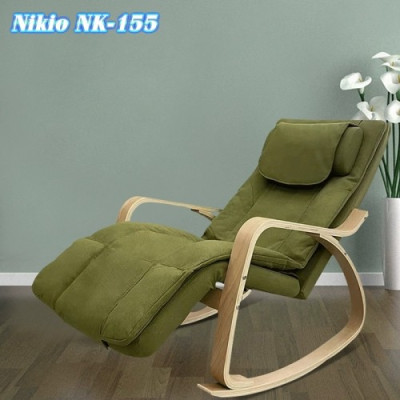 Ghế Massage Toàn Thân Nikio NK-155 - Kỹ Thuật Mát Xa Shiatsu Nhật Bản, Xoa Bóp Chuyên Sâu, Công Nghệ Rung Tần Số Cao Kết Hợp Nhiệt Hồng Ngoại Tân Tiến - Ghế Bập Bênh Thư Giãn, Giảm Stress Tại Nhà - Cải Thiện Sức Khỏe Và Chất Lượng Giấc Ngủ