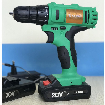 MÁY KHOAN PIN 20V KHÔNG CÓ BÚA KAZAKI KZ20A1 ( 2 PIN, 1 SẠC)- HÀNG CHÍNH HÃNG