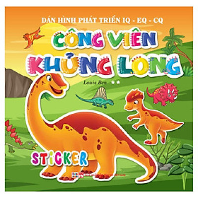 Sách - Sticker Dán Hình Phát Triển IQ EQ CQ - Công Viên Khủng Long - Tập 2 - Việt Thư