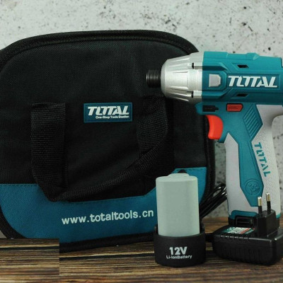 MÁY SIẾT VÍT DÙNG PIN 12V (100N.M) (KÈM THEO 02 PIN 18V) TOTAL TIDLI228121 - HÀNG CHÍNH HÃNG