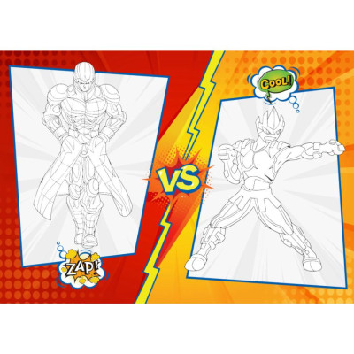 Sách - Combo 5 Tập Tô Màu Super Heroes Siêu Anh Hùng - Rèn luyện IQ EQ CQ (Tặng kèm 18 stickers mỗi tập (VT -MK)