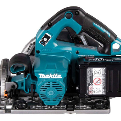 MÁY CƯA ĐĨA DÙNG PIN 40V 4.0AH MAKITA HS004GM201 (01 ĐẾ SẠC NHANH (DC40RA) 02 PIN 4.0AH (BL4040)) - HÀNG CHÍNH HÃNG