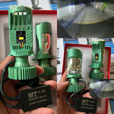 Đèn Pha LED Bi Cầu T9 Pro 90W – Siêu Sáng Cực Bền, Lắp Xe Máy Ô Tô Không Cần Độ – Giá Tốt