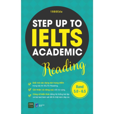 Sách - Combo 4 Cuốn: Step Up To Ielts Academic Reading + Listening + Writing + Speaking - 1980Edu - 1980 Books