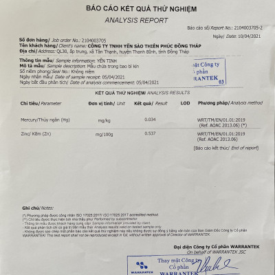 Yến tinh chế Thiên Gia Phúc 100g