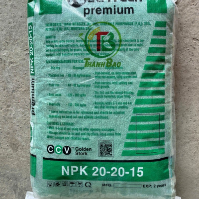 Phân bón NPK 20-20-15 TE CCV bao 25kg