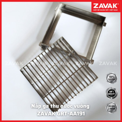 Rãnh Thoát nước vuông Inox 304 ZAVAK Grating GRT-AA191