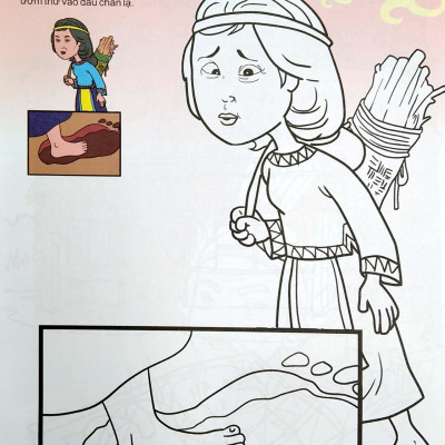 Em Tập Tô Màu Và Đọc Truyện Kho Tàng Truyện Cổ Dân Gian Việt Nam - Thánh Gióng