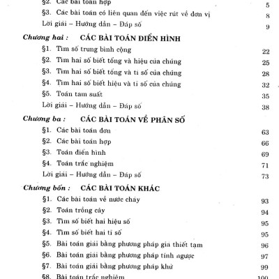 Các Bài Toán Đố Lớp 4