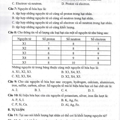 Đề Kiểm Tra Khoa Học Tự Nhiên 7 (Dùng Kèm SGK Kết Nối Tri Thức Với Cuộc Sống (HA)
