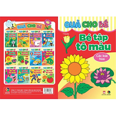 Quà cho bé : Bé tập tô màu : Các loài hoa