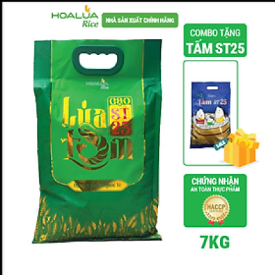 [Mua 1 Tặng 1] Mua 1 túi Gạo ST25 Lúa Tôm túi 5kg - Tặng 1 túi Tấm ST25 2kg (Tổng 7kg)