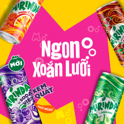 Thùng 24 Lon Nước Ngọt Có Gas Mirinda Xá Xị (320ml/Lon)