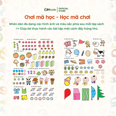 Combo 6 cuốn: Phát triển tiềm năng toán học cho trẻ - Toán học cho trẻ mẫu giáo - Lớp chồi, Lớp lá, Lớp mầm (Tái bản 2021)- 2HBooks