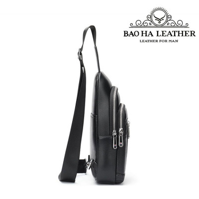 Túi đeo trước ngực, túi đeo vai da bò thật 9104 Túi đeo chéo vai