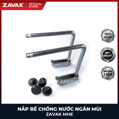 Nắp bể ngầm chống nước ngăn mùi inox ZAVAK MHE-40 / KT 40x40cm, lát gạch 1,2cm, tải 750kg