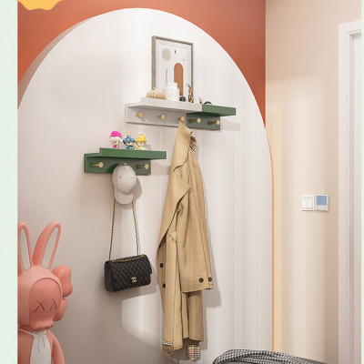 Kệ gỗ treo tường nút treo đồ kim loại Dola Home. Kệ treo đóng đinh dễ sử dụng, treo quần áo, để lọ hoa, đồ dùng gia đình