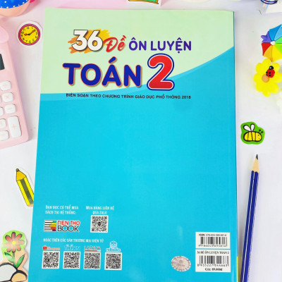 Sách - 36 Đề Ôn Luyện Toán 2 - Biên soạn theo chương trình GDPT mới - ndbooks