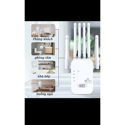 Bộ Kích Sóng Wifi Tốc Độ Cao 6 Râu 50M Thiết Bị Mở Rộng Sóng Bao Phủ Căn Nhà, Văn Phòng - Hàng Nhập Khẩu