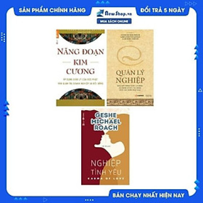 Combo 3 Quyển Geshe Michael Roach: Năng Đoạn Kim Cương + Quản Lý Nghiệp + Nghiệp Tình Yêu