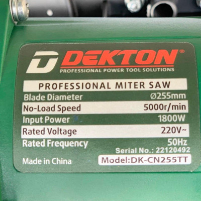 MÁY CẮT NHÔM 1850W DEKTON DK-CN255TT - HÀNG CHÍNH HÃNG
