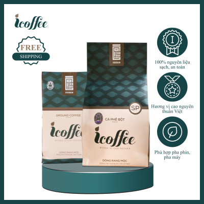 Cà Phê icoffee Dòng Rang Mộc 500g