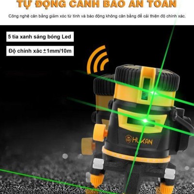 MÁY CÂN BẰNG LASER 5 LINE  T22 HUKAN (1 PIN + 1 SẠC ) - HÀNG CHÍNH HÃNG