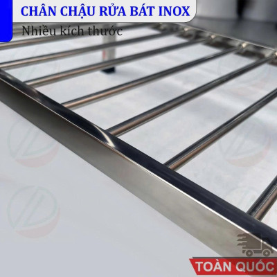 Kệ Chân Chậu Rửa Chén Bát Inox Siêu Tiện Dụng - Nhiều kích thước phù hợp hầu hết các cỡ chậu thông dụng