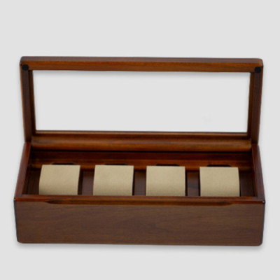Hộp Đồng Hồ Gỗ TOYOOKA CRAFT (4 Chiếc), Phụ Kiện Gỗ Thủ Công Cao Cấp, Giúp Trưng Bày Đồng Hồ Đẹp Mắt Và Gọn Gàng - SC114