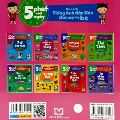5 Phút Mỗi Ngày - Bộ Sách Tiếng Anh Đầu Tiên Cha Mẹ Dạy Bé - Các Phương Tiện Giao Thông